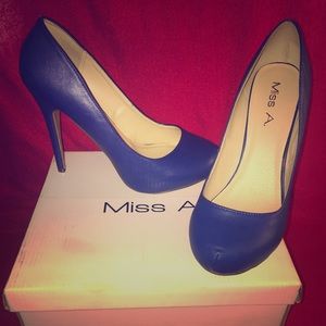 Blue 4” heels